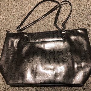 Michael Kors gray/silver handbag